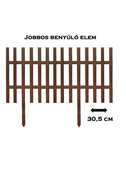 Jobbos 30,5 cm benyúló elem 