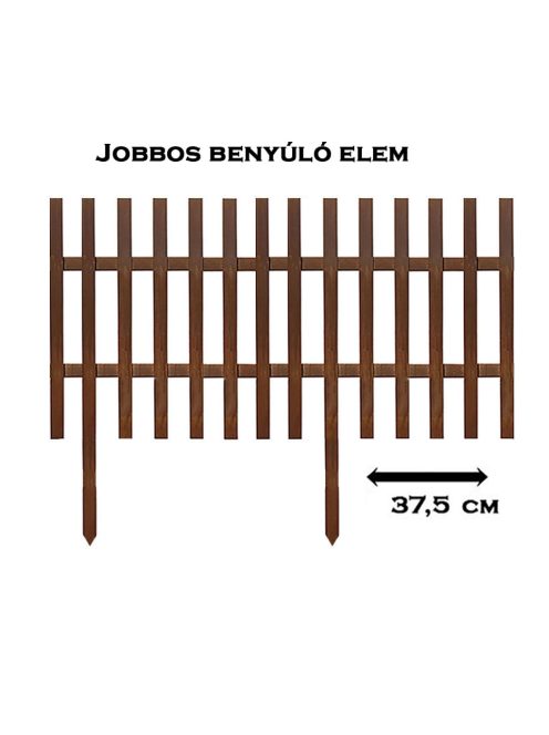 Jobbos 38 cm benyúló elem 