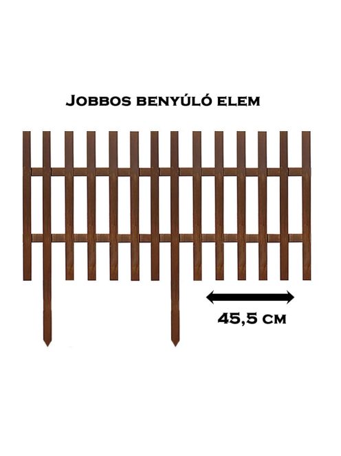 Jobbos 45,5 cm benyúló elem 